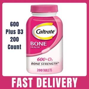 Caltrate 600+D3 Calcium & Vitamin D Supplement, 200 Tablets for Bone Health - Picture 1 of 11