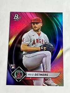 2022 Bowman Platinum Pink Reid Detmers Rookie RC /199 #33 Angeli - Foto 1 di 2