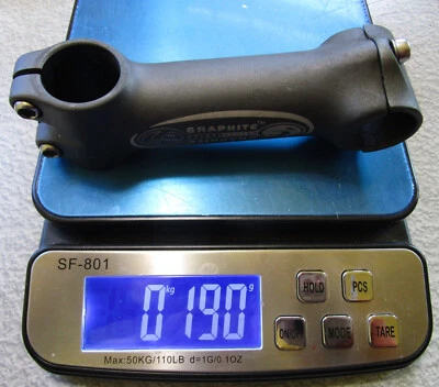 Trek Icon Graphite series threadless stem 120 1 1/8 1" 6.5 degrees 190 grams - Image 1 of 4