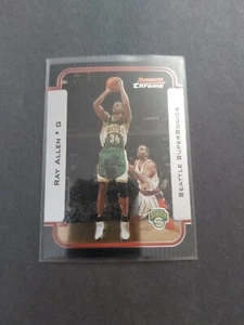 03-04 Bowman Chrome Ray Allen #53 Supersonics - Picture 1 of 2