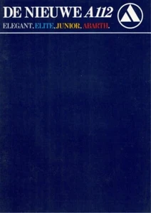 Catalogue Brochure Lancia (Autobianchi) A112  1980 Belgique en flamand vlaams - Picture 1 of 2