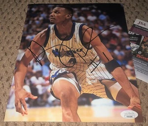 PENNY HARDAWAY SIGNED 8X10 PHOTO AUTOGRAPH ORLANDO MAGIC BASKETBALL JSA ANFERNEE - Picture 1 of 1