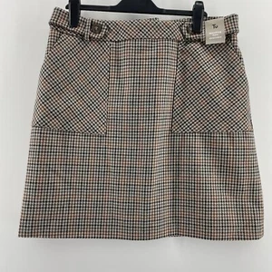 TU Womens Skirt Size 16 Multicolour Houndstooth Office Workwear Pencil - Picture 1 of 7