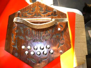 Raro años 1920-30 CGH. 20+1 botón Anglo Concertina.. TLC.. - Imagen 1 de 7