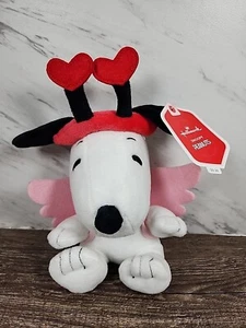 ☆NWT☆Hallmark Peanuts Valentine's Day Snoopy Plush Cupid Outfit Wings Hearts💕☆ - Picture 1 of 5