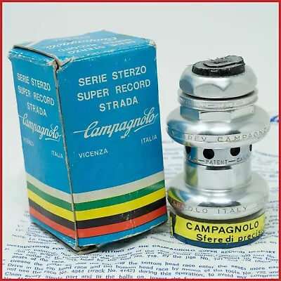 NOS CAMPAGNOLO SUPER RECORD 1" INCH HEADSET VINTAGE THREADED ITALIAN THREAD 80s - Image 1 of 4