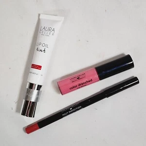 Laura Geller Lip Oil Tint RED, Color Drenched Gloss, Pout Perfection Liner TULIP - Bild 1 von 10