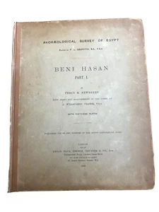 RARE 1893 BENI HASAN Archaeological Survey Of Egypt PLATES Tombs Percy Newberry - Bild 1 von 12