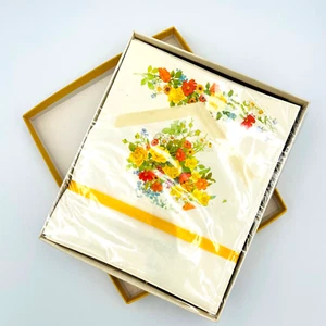 Vintage (anni 70/primi anni 80) Hallmark lettera in scatola cancelleria (24 fogli) floreale - Foto 1 di 8