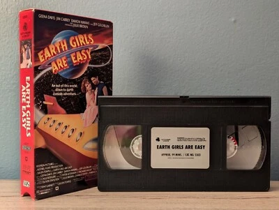 Earth Girls Are Easy  (1989, VHS) - Jeff Goldblum, Jim Carrey & Geena Davis - Image 1 of 4