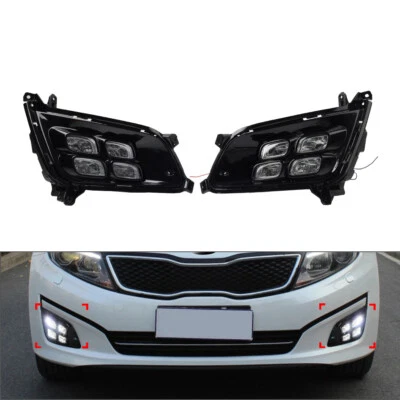 Daytime Running Light Fog Lamp Driving Light For Kia Optima K5 2014-2015 - Image 1 of 4