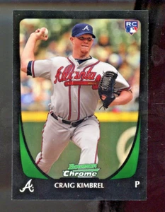 2011 Bowman Draft Chrome Refractor Craig Kimbrel #50 Rookie RC - Picture 1 of 2