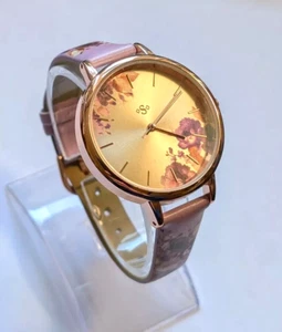 Spirit Ladies Floral Dial Pu Strap Ladies Watch - Picture 1 of 3