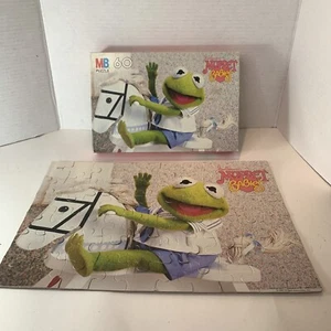 Vintage Jim Henson Muppet Babies Baby Kermit Jigsaw Puzzle 44772 From 1984 - Picture 1 of 12