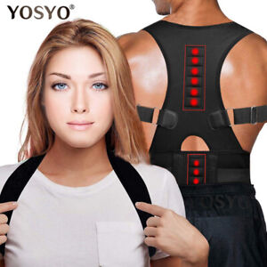 Posture Corrector Magnetic Therapy Brace Shoulder Back Support Belt 