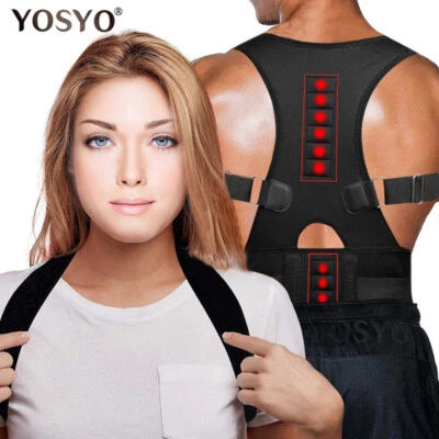 Posture Corrector Magnetic Therapy Brace Shoulder Back Support Belt  - Image 1 of 4