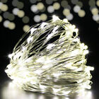 50 100 Led Micro Rice Wire Copper Fairy String Lights Battery Party Xmas Party