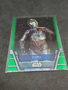 Star Wars Topps Holocron 2020 Green Parallel Insert Card Rep-8 C-3PO - Picture 1 of 1