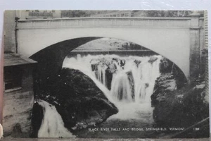 Vermont VT Springfield Black River Falls Bridge Postcard Old Vintage Card View - Picture 1 of 2