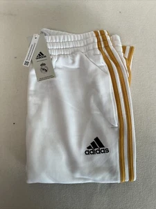 C12.5 - Adidas Jogginghose Real Madrid - Gr. S - Weiss Gold - Hose - Neu - Bild 1 von 8