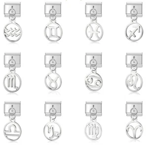 Italian 9mm birth month horoscope Constellation charms - Picture 1 of 13