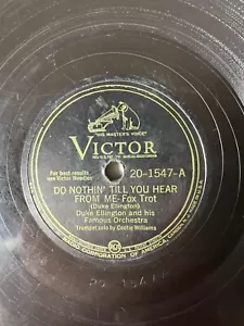 Duke Ellington 78RPM Do Nothin' Till You Hear From Me/Chlo LP 1944 JAZZ - Picture 1 of 4