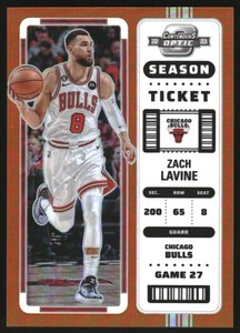 2022-23 Panini Contenders Optic Orange #5 Zach LaVine /49 