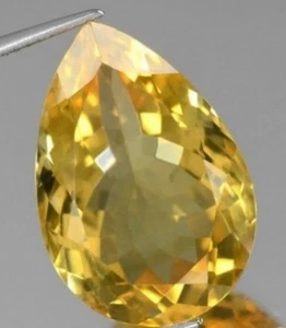 JUEGO DE 2 PIEZAS CITRINO DORADO 7x5 MM CORTE PERA TODO NATURAL - Imagen 1 de 1