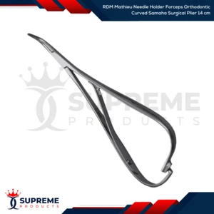 RDM Mathieu Needle Holder Forceps Orthodontic Curved Samaha Surgical Plier 14 cm - Picture 1 of 1