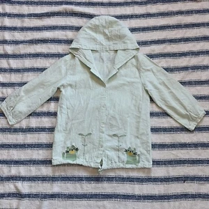 Women’s Extra Small Or Small Top Cats Embroidered Pale Blue Green Hooded Top - Picture 1 of 8