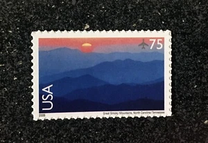 2006USA #C140 75c Great Smoky Mountains Airmail - Single Mint NH air mail - Picture 1 of 1