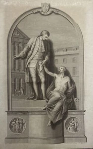 Bartolozzi F.Ritratto di Thomas Guy, fondatore del Guys Hospital 1780 Medicina - Picture 1 of 11