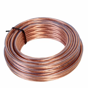 20m Lautsprecherkabel 2 x 4 mm² 99,99% OFC Kupfer Transparent 20 m - Bild 1 von 1