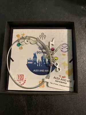 NUEVO CON ETIQUETAS Alex & Ani Harry Potter Gafas, Varita y Rayo con Rojo y Amarillo Foto 1 de 3