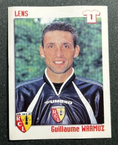 N°88 GUILLAUME WARMUZ RC LENS RCL BOLLAERT PANINI FOOT 99 FOOTBALL 1998-1999
