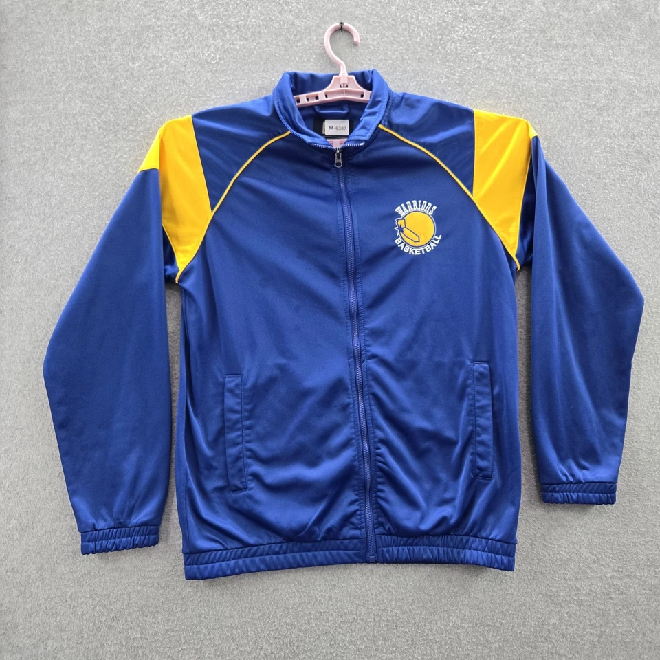 VINTAGE Golden State Warriors Men Jacket M Blue G-III Sports By Carl Banks Track - Image 1 of 4