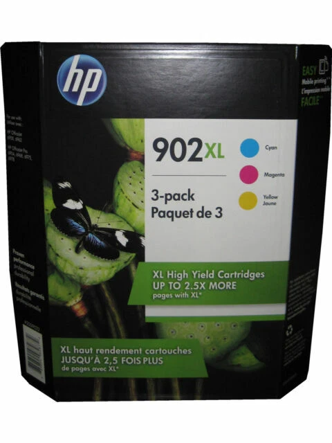 HP T0A41BN 902XL Inkjet Cartridges 3 Pieces - Tri-Color