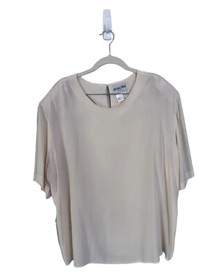 Blusa de seda Heritage Road mujer talla 22 crema femenina romántica delicada Foto 1 de 4
