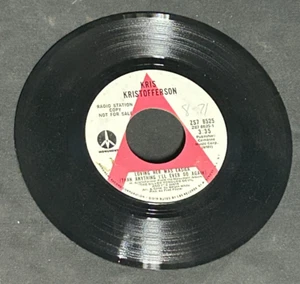 KRIS KRISTOFFERSON Loving Her Was Easier + Epitaph Monument 45 rpm Promo ZS8525 - Picture 1 of 2