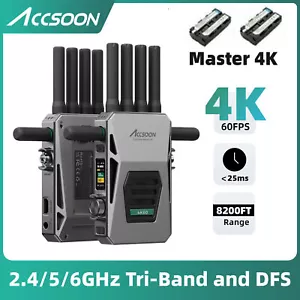 ACCSOON Cineview Master 4K 6G/5G/2.4G Wireless Video Transmisson System SDI-HDMI - Picture 1 of 15
