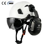CE Carbon Fiber Pattern Safety Helmet EN352 ABS ANSI Hard Hat Outdoor Work A++
