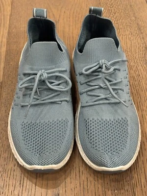 Zapato Deportivo Danskin Gris/Azul Tejido Flexible Parte Superior Baja Con Cordones Talla 8 Foto 1 de 4