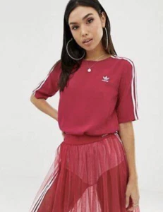 Adidas Damen 3-Streifen T-Shirt Neu mit Etikett Athleisure Top Shirt Gr. XS - Bild 1 von 6