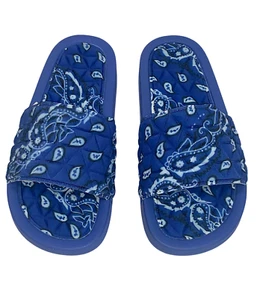 Women's Bandana Slide Sandals | Paisley Print Slippers | 8 Colors Fast Shipping - Picture 1 of 25