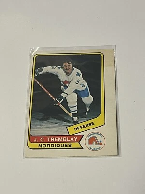 1976-77 O-Pee-Chee WHA #40 JC Tremblay  CREASED  **025711 - Image 1 of 2