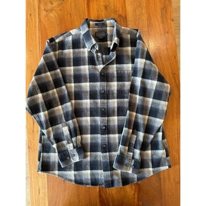 Franela Pendleton para hombre "Mason" negra/gris/marrón talla XL - Imagen 1 de 4