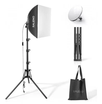 RALENO Softbox Photography Lighting Kit, 16'' x 16'' Softbox Lighting - Image 1 of 4