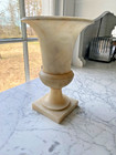 Antique 19th Century Alabaster Urn for Vase 12" Tall
