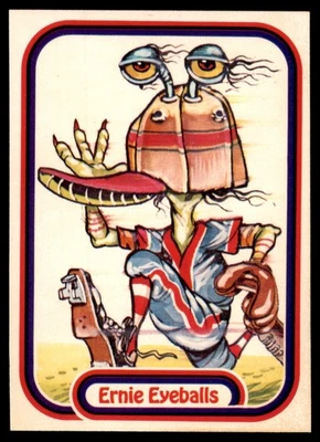 1988 Leaf Awesome All-Stars Ernie Eyeballs #23 Sticker Card - Image 1 of 2