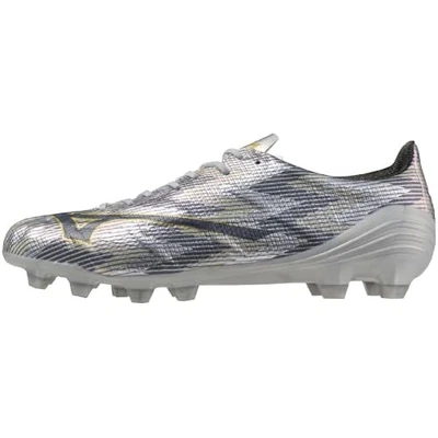 Zapatos de fútbol MIZUNO Alpha 2 PRO unisex adulto plateado/azul marino 23 cm 2E EE. UU. 5 Foto 1 de 4